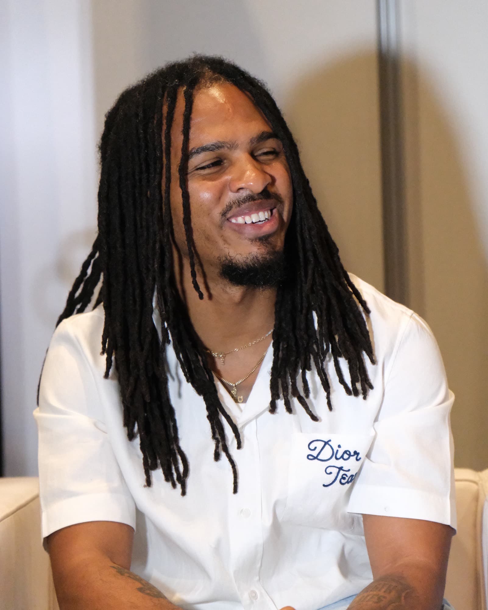 Portrait of TikTok food critic Keith Lee smiling at Essence Festival of Culture 2025